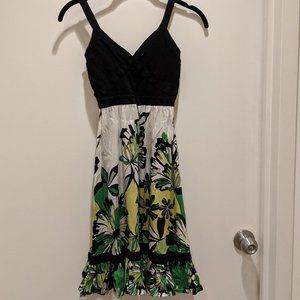 Bebe Floral Dress with Empire Waist